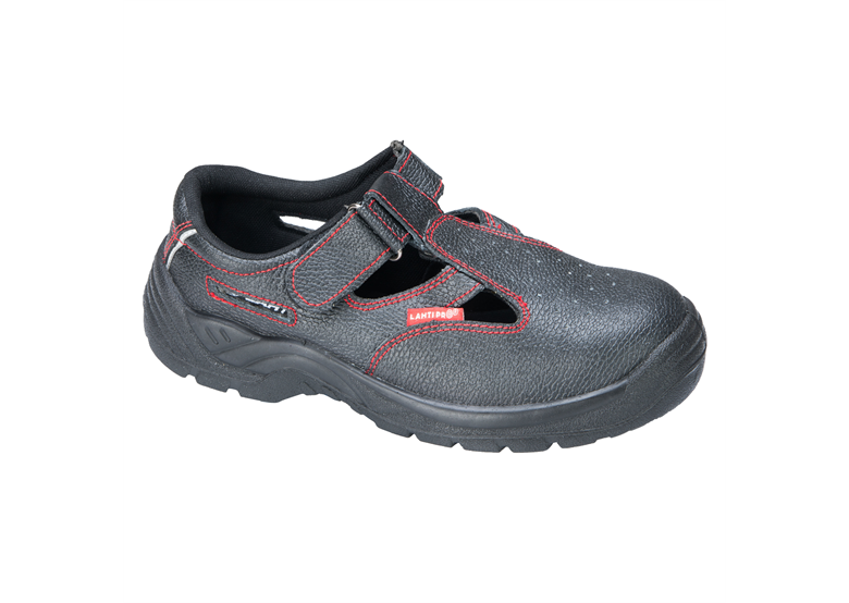 Sandales en cuir noir, s1 src, 39 Lahti Pro LPSOMA39