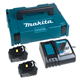 Batteries 18V 5,0Ah (x2) et chargeur Makita 197624-2