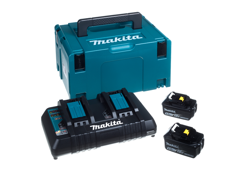 Batterie 18V 5,0Ah (2 pcs.) + chargeur Makita 197629-2