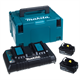 Batterie 18V 5,0Ah (2 pcs.) + chargeur Makita 197629-2