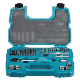 Clés à douille 3/8", jeu de 23 pièces Makita B-65573.