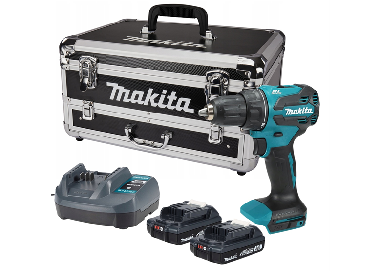 Perceuse-visseuse à percussion Makita DHP490WVX7 2x2.0Ah