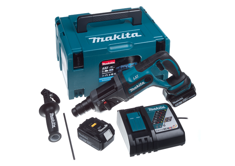 Marteau perforateur Makita DHR241RTJ 2x5,0Ah MAKPAC 3