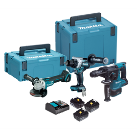 Ensemble d'outils 18V Makita LXT DLX3202TJ 3x5.0Ah