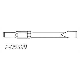 Burin plat 32 x 1000 mm pour marteau serie HM Makita p-05599