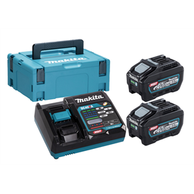 Set énergie Makita XGT 2xBL4050F+DC40RA