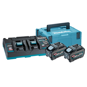 Set énergie Makita XGT 2xBL4050F+DC40RB