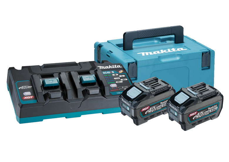 Set énergie Makita XGT 2xBL4050F+DC40RB