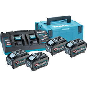 Set énergie Makita XGT 4xBL4050F+DC40RB