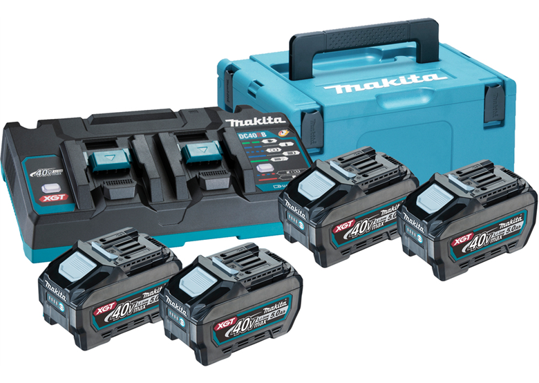 Set énergie Makita XGT 4xBL4050F+DC40RB
