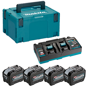 Set énergie Makita XGT 4xBL4080F+DC40RB
