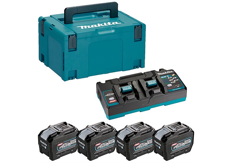 Set énergie Makita XGT 4xBL4080F+DC40RB
