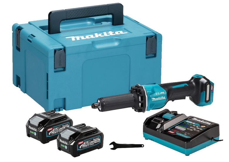Meuleuse droite Makita XGT GD002GM201 2x4.0Ah