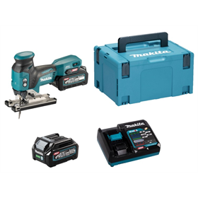 Scie sauteuse Makita XGT JV001GD201 2x2,5Ah MAKPAC 3