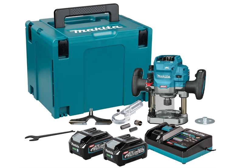 Défonceuse Makita XGT RP001GM201 2x4.0Ah