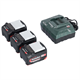 Batterie 18V 4.0Ah (3 pcs.) + chargeur Metabo 685049000