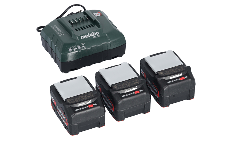 Ensemble de 3 batteries 4.0Ah + 1 chargeur ASC 55 Metabo 685049000_P