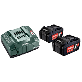 Ensemble de 2 batteries 18V Li-Power 5.2Ah avec chargeur ASC 30-36V Metabo 685051000