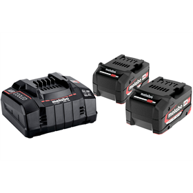 Ensemble de 2 batteries 18V Li-Power 5.2Ah avec chargeur ASC 30-36V Metabo 685051000