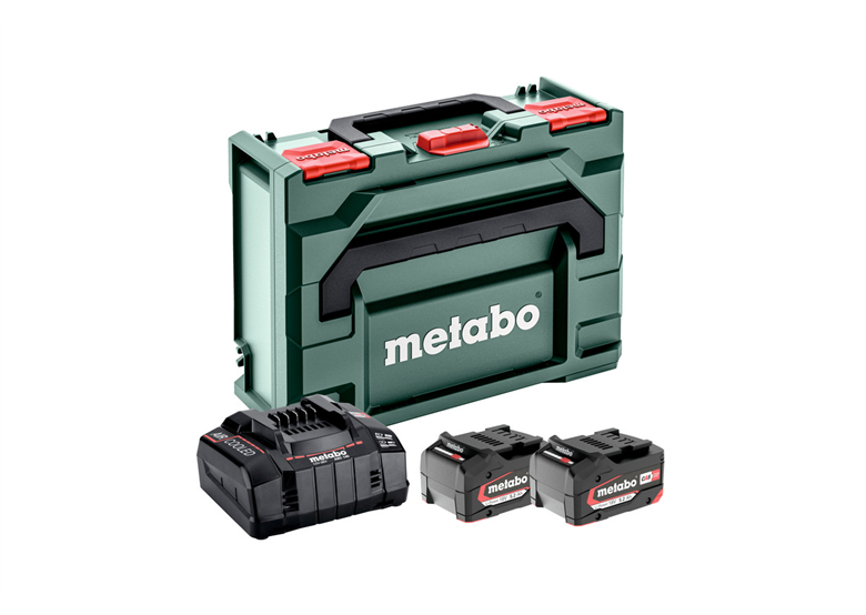 Kit de 2 batteries 18V Li-Power 5.2Ah avec chargeur ASC 30-36V en MetaLoc Metabo 685065000