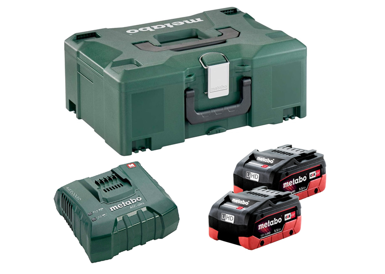 Kit de 2 batteries 18V LiHD 5.5Ah et chargeurASC Ultra en MetaLoc Metabo 685077000