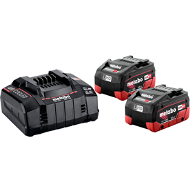 Kit : 2 batteries  LiHD 18 V / 5,5 Ah + chargeur ASC 145 Metabo 685122000