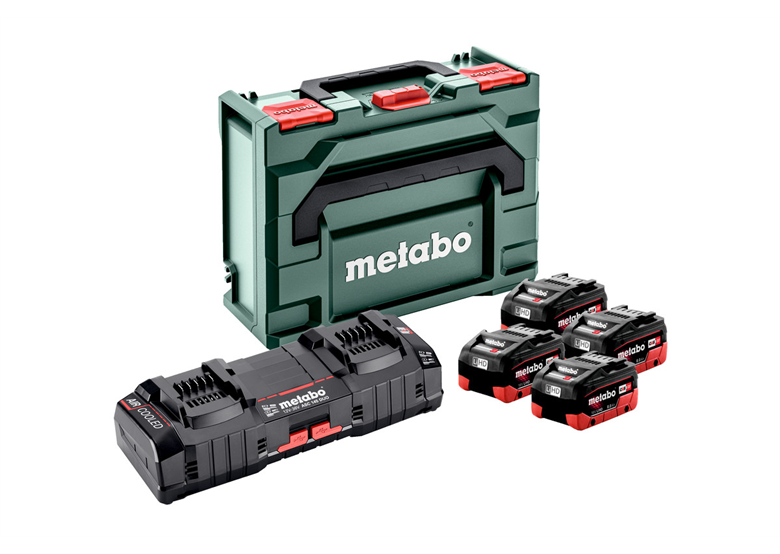 Kit de 4 batteries 18V LiHD 8.0Ah et chargeurs ASC Ultra en MetaLoc Metabo 685135000