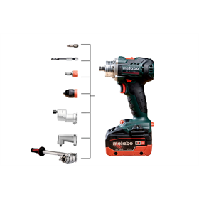 Perceuse-visseuse avec accessoire PowerX3 Metabo BS 18 LTX BL Q I 2x5.5Ah