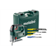 Scie sauteuse avec un jeu de 20 lames de scie Metabo STEB 65 Quick Set