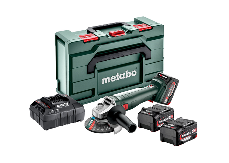 Meuleuse d'angle Metabo W 18 L 9-125 Quick 3x4.0Ah