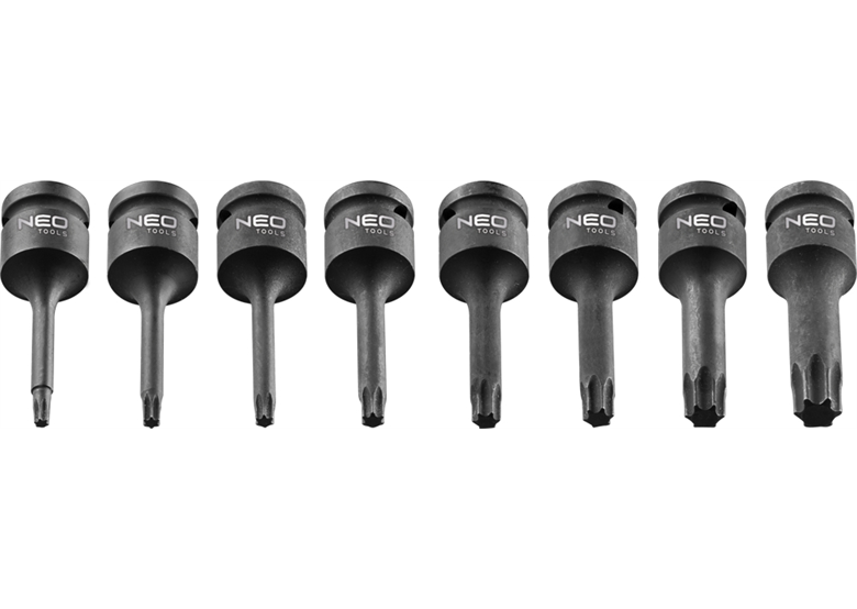 Clés à chocs Torx, 1/2 "9 pcs. Neo 08-712