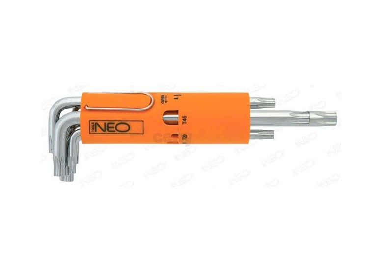 Clés Torx longues T10-T50, 8 pièces Neo 09-524