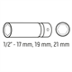 Douilles de serrage pour jantes alu, 3 pcs. Neo 12-350