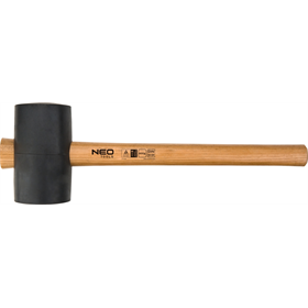 Marteau en caoutchouc 90mm/1200g, manche en noyer Neo 25-054