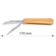 Couteau pliant 2lames, manche en bois Neo 63-017