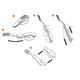 Couverts de camping multifonction, orange Neo 63-027