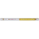 Mètre en bois pliable 2m, blanc-jaune Neo 74-020