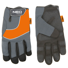 Gants de travail, cuir synthétique, inserts en PVC, 10 Neo 97-605