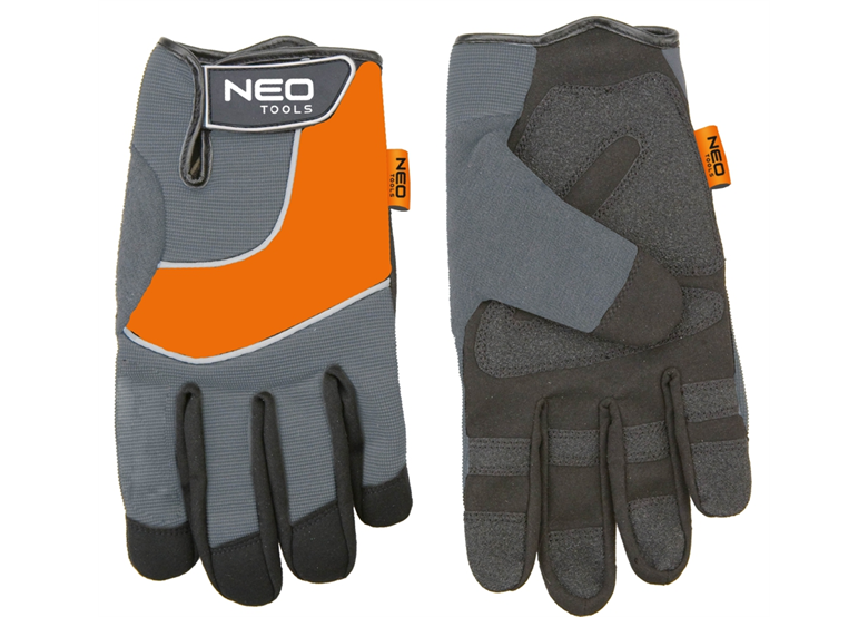 Gants de travail, cuir synthétique, inserts en PVC, 10 Neo 97-605