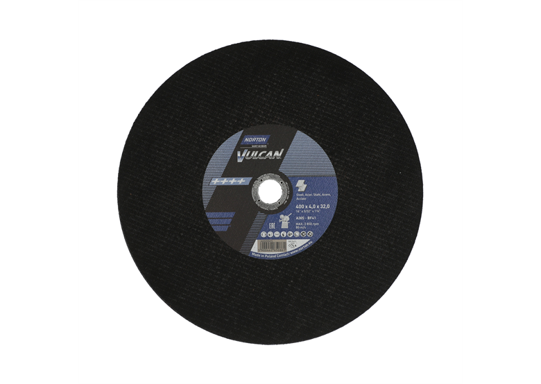 Disque à tronçonner Norton A30S-400X4.0X32.0-T41 NOR-VULCAN FIX80