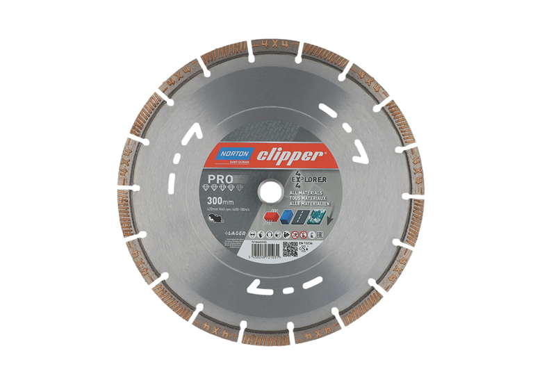 Disque diamant 300x20mm Norton Clipper PRO 4x4 Explorer