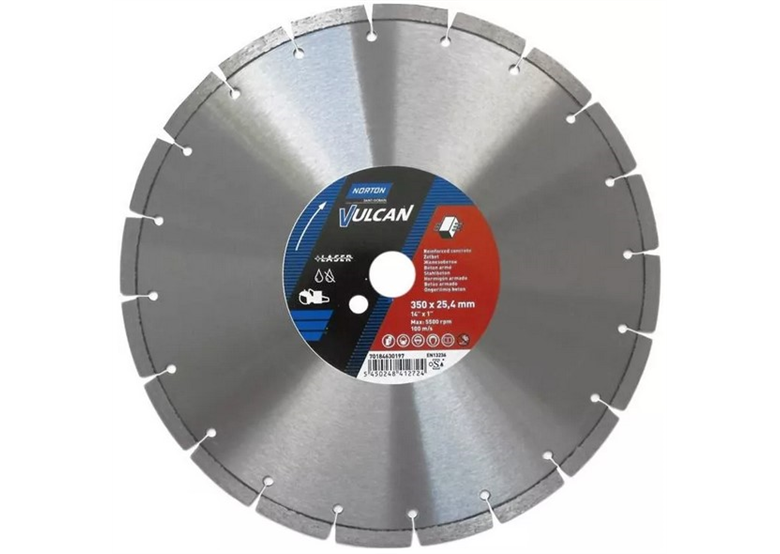 Disque diamant 350x25,4mm Norton Vulcan Laser