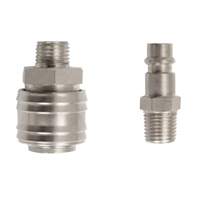 Jeu de raccords rapide filetage mâle 1/4" Pansam A535402