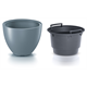 Pot de fleur HEOS -gris clair Prosperplast DBHEM400-443U