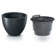 Pot de fleur HEOS - anthracite Prosperplast DBHEM400-S433