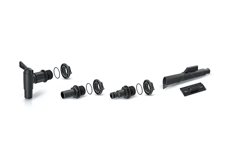 Jeu de raccords pour récupérateur d'eau de pluie Prosperplast Icanset4