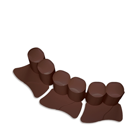 Bordure de jardin PALISADA – marron Prosperplast IPAL6-R222