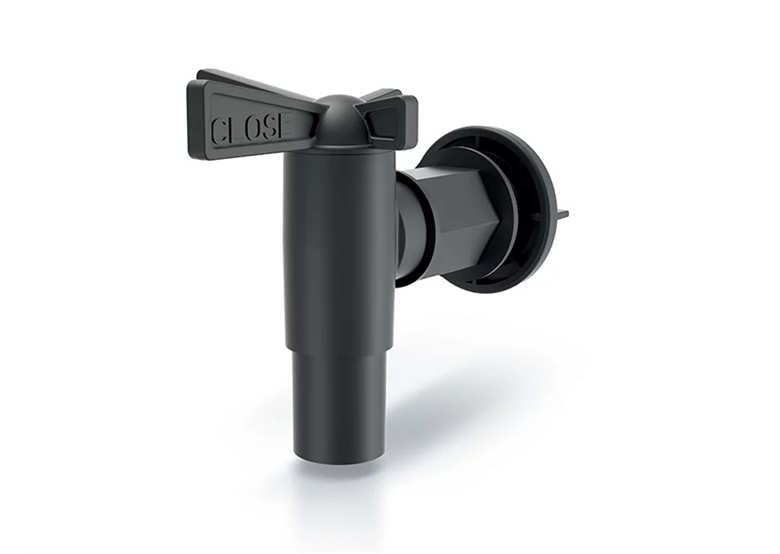 Robinet pour récupérateur d'eau de pluie CANTAP - noir Prosperplast ITAP2-S411