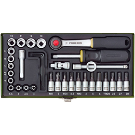 Kit de clés pour les mécaniciens 1/4" 36 pièces Proxxon PR23080