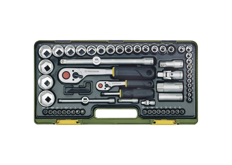 Clés à douilles 1/4", 1/2", jeu de 65 éléments Proxxon PR23286